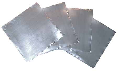 Tin Foil Squares Standard Weight 22 x 22mm pack of 100